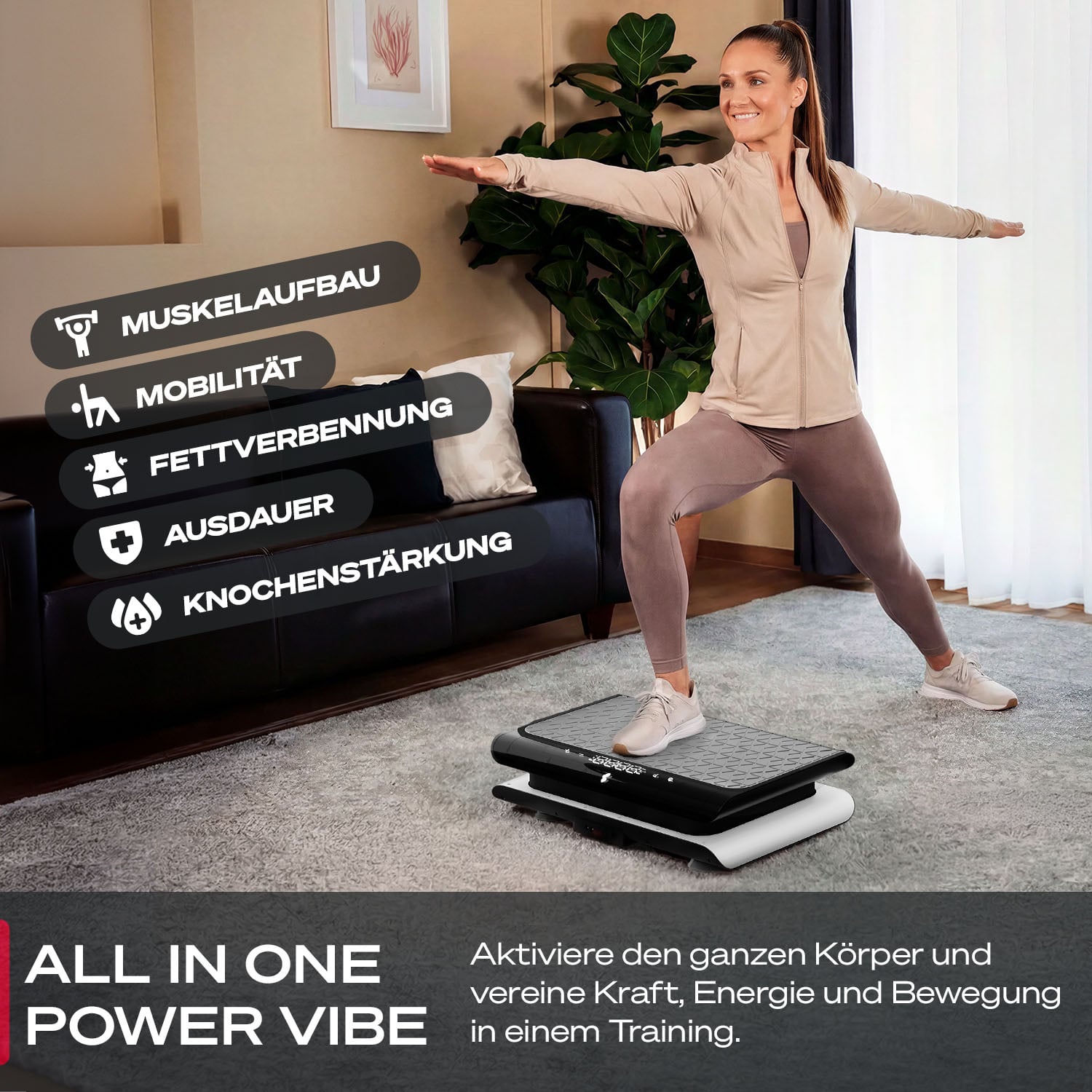 sVibe Lite Vibrationsplatte Weiß — Bild 4